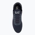 EA7 Emporio Armani Black & White Legacy Knit navy blazer/white shoes 5