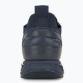 EA7 Emporio Armani Black & White Legacy Knit navy blazer/white shoes 6