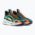 EA7 Emporio Armani Infinity Cage black/ evergreen/ orange fluo shoes 8