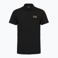 Men's EA7 Emporio Armani Core Identity Polo shirt black / gold logo