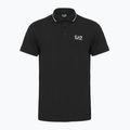 Men's EA7 Emporio Armani Core Identity Piqué Polo Shirt black