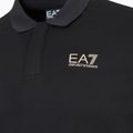 Men's EA7 Emporio Armani Train 7 Lines Polo black 0200 T-shirt 3