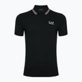 Men's EA7 Emporio Armani Golf Pro Polo Check shirt black