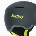 Ski helmet Briko Aran matt shark gray/light gray/electric lime 7