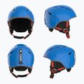Kids' ski helmet Briko Makalu Jr shiny lochmara blue/pomegranate red