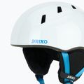 Children's ski helmet Briko Makalu Jr shiny white/lochmara blue 7