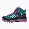CMP Rigel Mid lake / pink fluo junior trekking boots 10