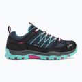 CMP children's trekking boots Rigel Low Wp b.blue/acqua 2