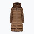 Women's down jacket CMP Coat Fix Hood brown 32K3086F