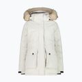 Women's CMP Parka Zip Hood Rain Jacket White 32K3206F