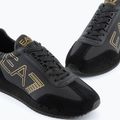 EA7 Emporio Armani Black & White Vintage triple black/gold shoes 2