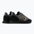 EA7 Emporio Armani Black & White Vintage triple black/ gold shoes 3