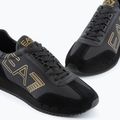 EA7 Emporio Armani Black & White Vintage triple black/ gold shoes 4