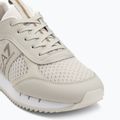 EA7 Emporio Armani Black & White Laces silver birch/gold shoes 7