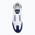 EA7 Emporio Armani Black & White Vintage white/medieval blu shoes 5