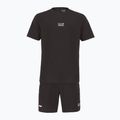 EA7 Emporio Armani Ventus7 black T-shirt + shorts set
