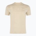 Men's EA7 Emporio Armani Visibility Cotton Crew almond milk T-shirt