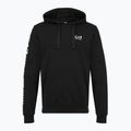 Men's sweatshirt Emporio Armani EA7 Train Logo Series Extended Logo Hoodie black / white