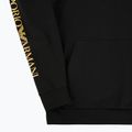 Men's sweatshirt Emporio Armani EA7 Train Logo Series Extended Logo Hoodie black / gold 3