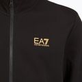 Men's EA7 Emporio Armani Train Core Identity Tracksuit FZ black/gold 5