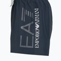 Men's EA7 Emporio Armani Swim Shorts With Oversized Logo armani blue / silver 3