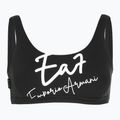Women's two-piece swimsuit EA7 Emporio Armani Maxi Logo Bikini Top black 3