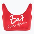 Women's two-piece swimsuit EA7 Emporio Armani Maxi Logo Bikini Top racing red 3