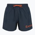 Men's EA7 Emporio Armani Extended Logo Boxer swim shorts armani blue / tangerine tango