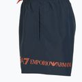 Men's EA7 Emporio Armani Extended Logo Boxer swim shorts armani blue / tangerine tango 3