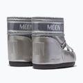 Women's Moon Boot Icon Low Glance silver snow boots 9