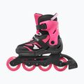 Children's roller skates with protectors Rollerblade Microblade Combo Jr black/pink 3