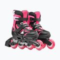 Children's roller skates with protectors Rollerblade Microblade Combo Jr black/pink 6