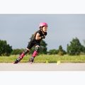 Children's roller skates with protectors Rollerblade Microblade Combo Jr black/pink 11