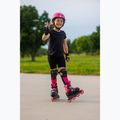 Children's roller skates with protectors Rollerblade Microblade Combo Jr black/pink 12