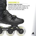 Men's inline skates Rollerblade Crossfire LX black/lime 9
