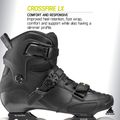 Men's inline skates Rollerblade Crossfire LX black/lime 10