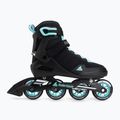 Women's inline skates Rollerblade Sirio 80 W black/teal blue 2