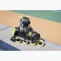 Children's rollerblades Rollerblade Microblade SL Jr black/lime 8