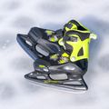 Children's skates Bladerunner Micro Ice black/lime 16