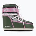 Women's Moon Boot Icon Low Space Racing forest green/silver/pink snow boots 2