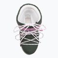 Women's Moon Boot Icon Low Space Racing forest green/silver/pink snow boots 5