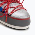 Women's Moon Boot Icon Low Space Racing silver/blue/red snow boots 7