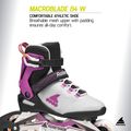 Women's inline skates Rollerblade Macroblade 84 W light grey/violet/orange 8
