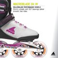 Women's inline skates Rollerblade Macroblade 84 W light grey/violet/orange 9