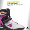 Women's inline skates Rollerblade Macroblade 84 W light grey/violet/orange 11