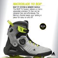 Men's inline skates Rollerblade Macroblade 110 Boa black/grey/lime 10