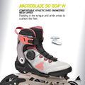 Women's inline skates Rollerblade Macroblade 90 Boa W grey/amethyst rose 8