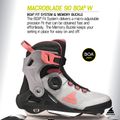 Women's inline skates Rollerblade Macroblade 90 Boa W grey/amethyst rose 10