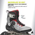 Men's inline skates Rollerblade Macroblade 90 Boa black/grey/red 8