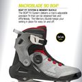 Men's inline skates Rollerblade Macroblade 90 Boa black/grey/red 10